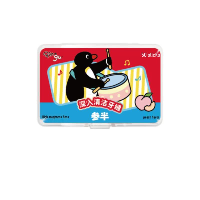 Half-Flavor Peach Dental Floss (Pingu Edition)