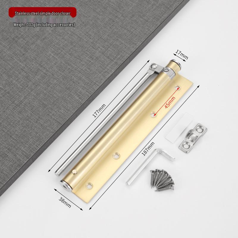 Hydraulic Stainless Steel Auto Door Closer with Buffer