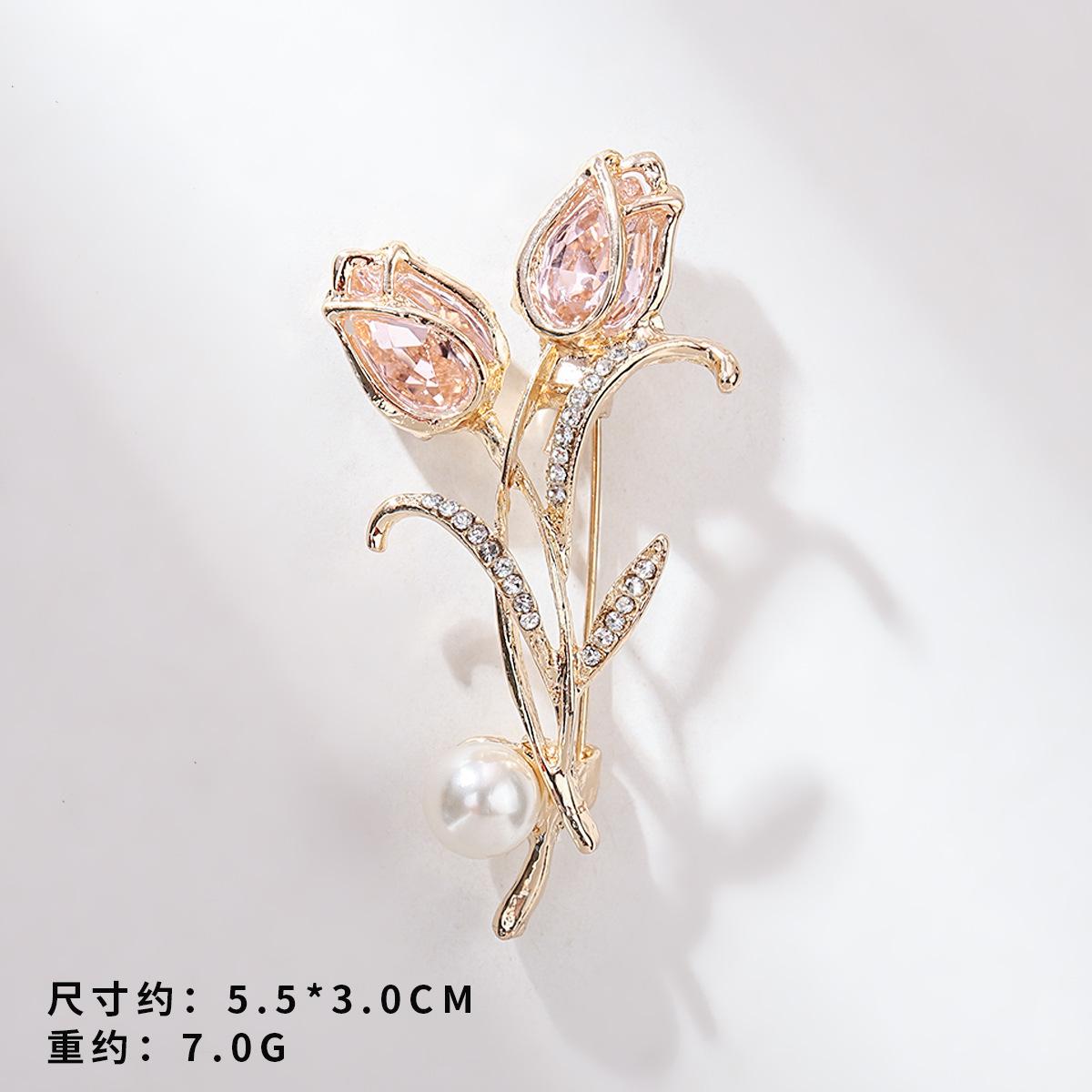 

Тюльпан брошь женская эксклюзивная брошь Sense Of Luxury Temperament Pin элегантное пальто Cheongsam Anti-Light простой корсаж