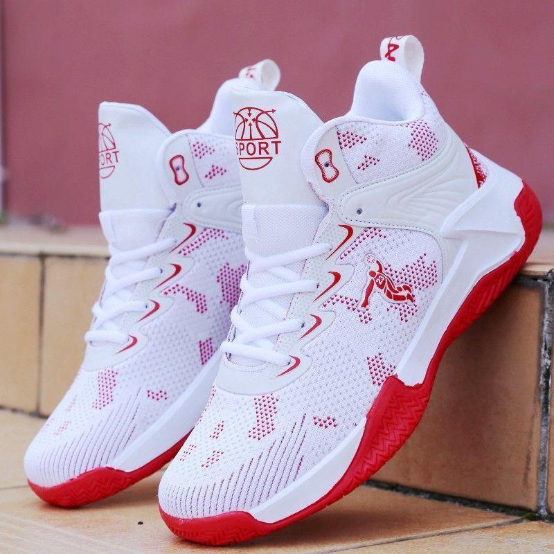 Basketball Shoes Men's Shoes Summer Shock Absorption Wear-resistant Men's Sports Shoes Mesh Breathable Student Non-slip Sneakers