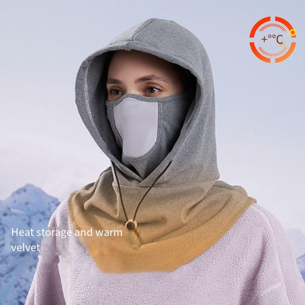 Waterproof Warm Pullover Hat Soft Winter Balaclava Simplicity Cycling Windproof Cap  Women's