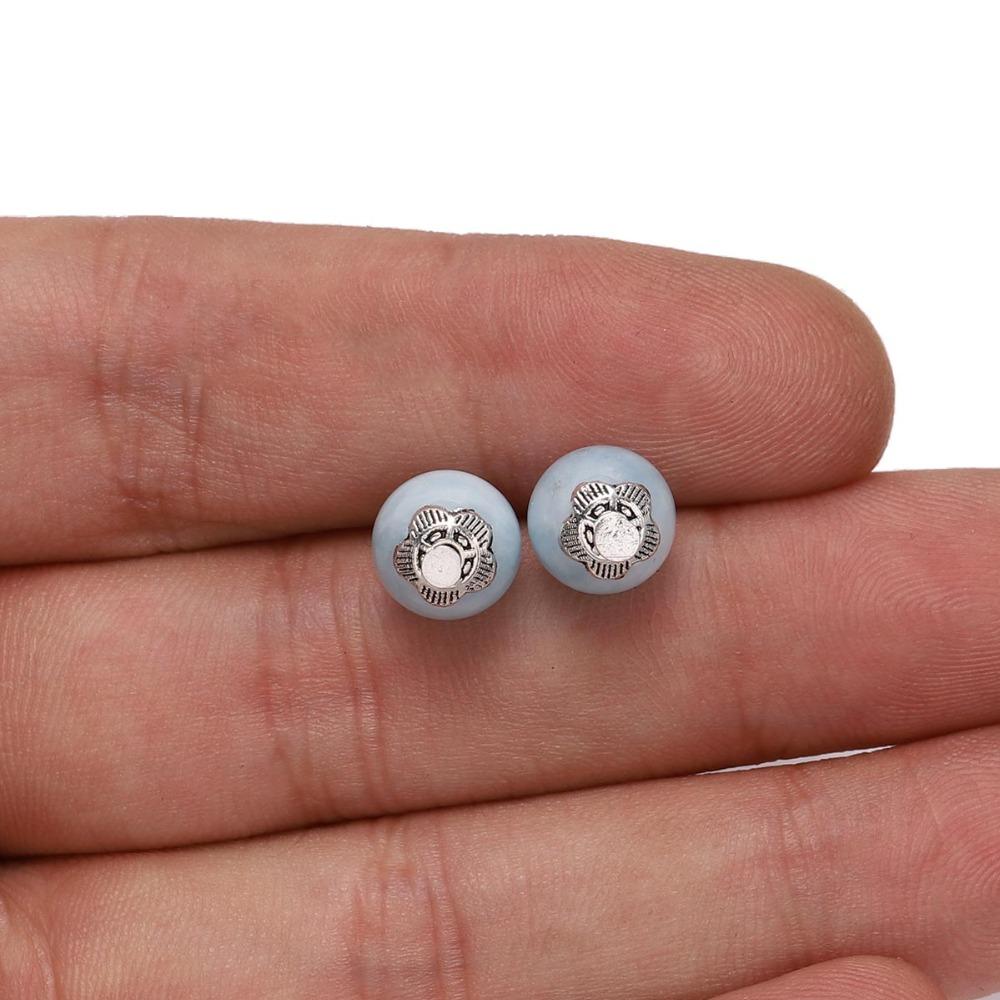 100pcs/Lot 6 mm 5 Petals Relief Flower Loose Sparer End Bead Caps For Jewelry Making Finding DIY Bracelet Accessories Component