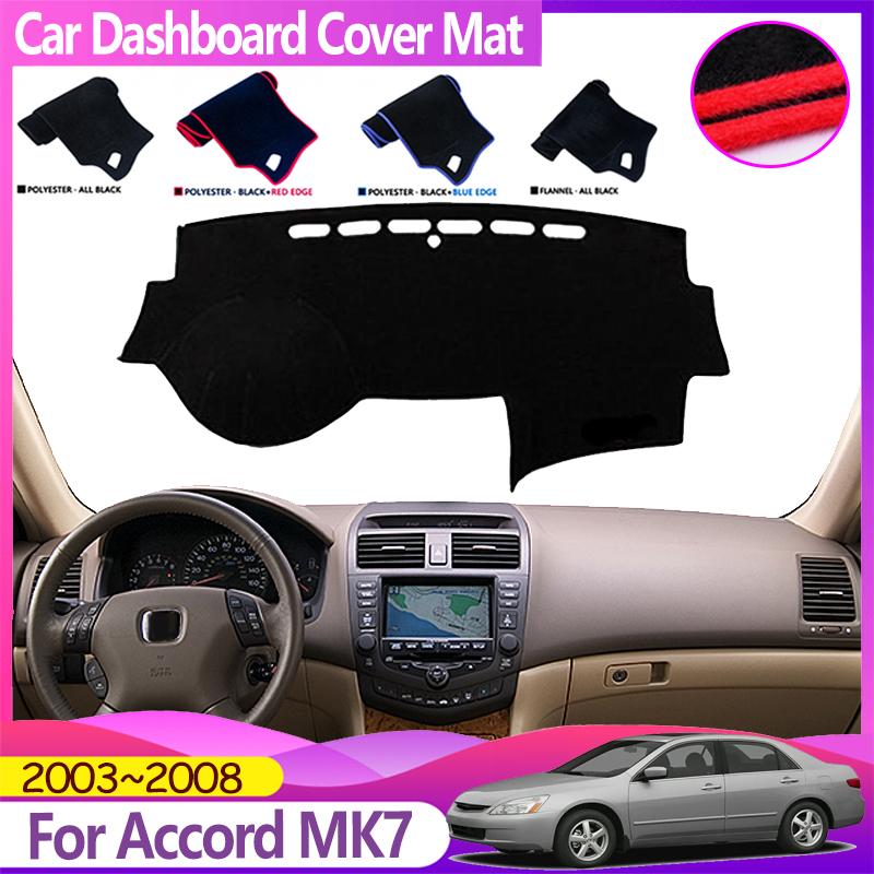 Car Dashboard Cover For Honda Accord MK7 2003~2008 Acura TSX Gen Euro R Dash Mat Sunshade Dashmat Avoid Light Pads Accessories
