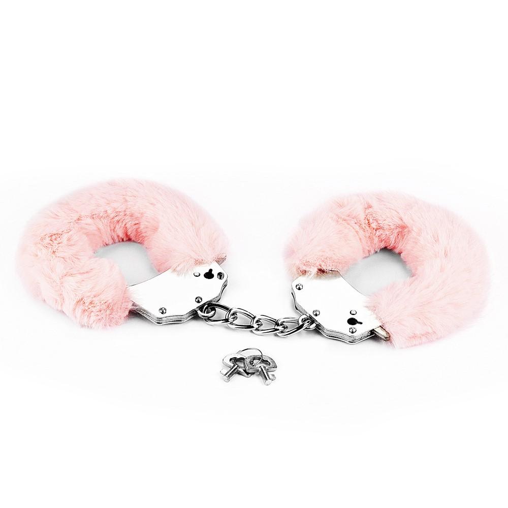 Lovetoy Kajdanki Fluffy Handcuffs (Różowe)