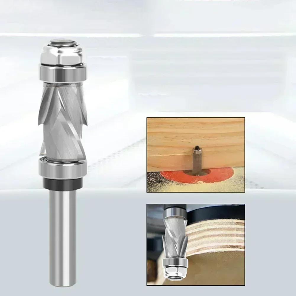 Compression Spiral Flush Trim Router Bit 12 Shank Carbide for Accurate Edge Routing on Wood Plastic and Laminate