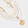 European Shell Layered Necklace Set: Fashionable Beach-Inspired Jewelry for Women