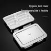 HUIHUADU 201 Stainless Steel Divided Student Lunch Tray