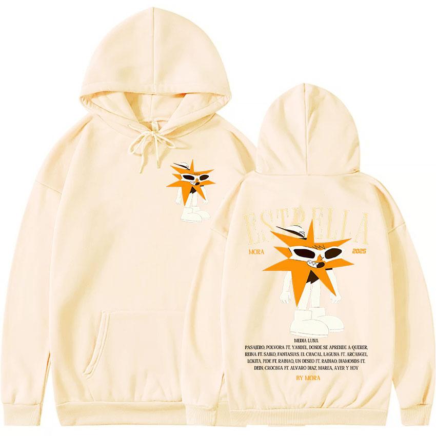 Rapper MORA Tour 2025 Album Merch Ladies Hoodie Retro Aesthetic Pullover Sweatshirt Y2K Fashion High-quality Hoodie