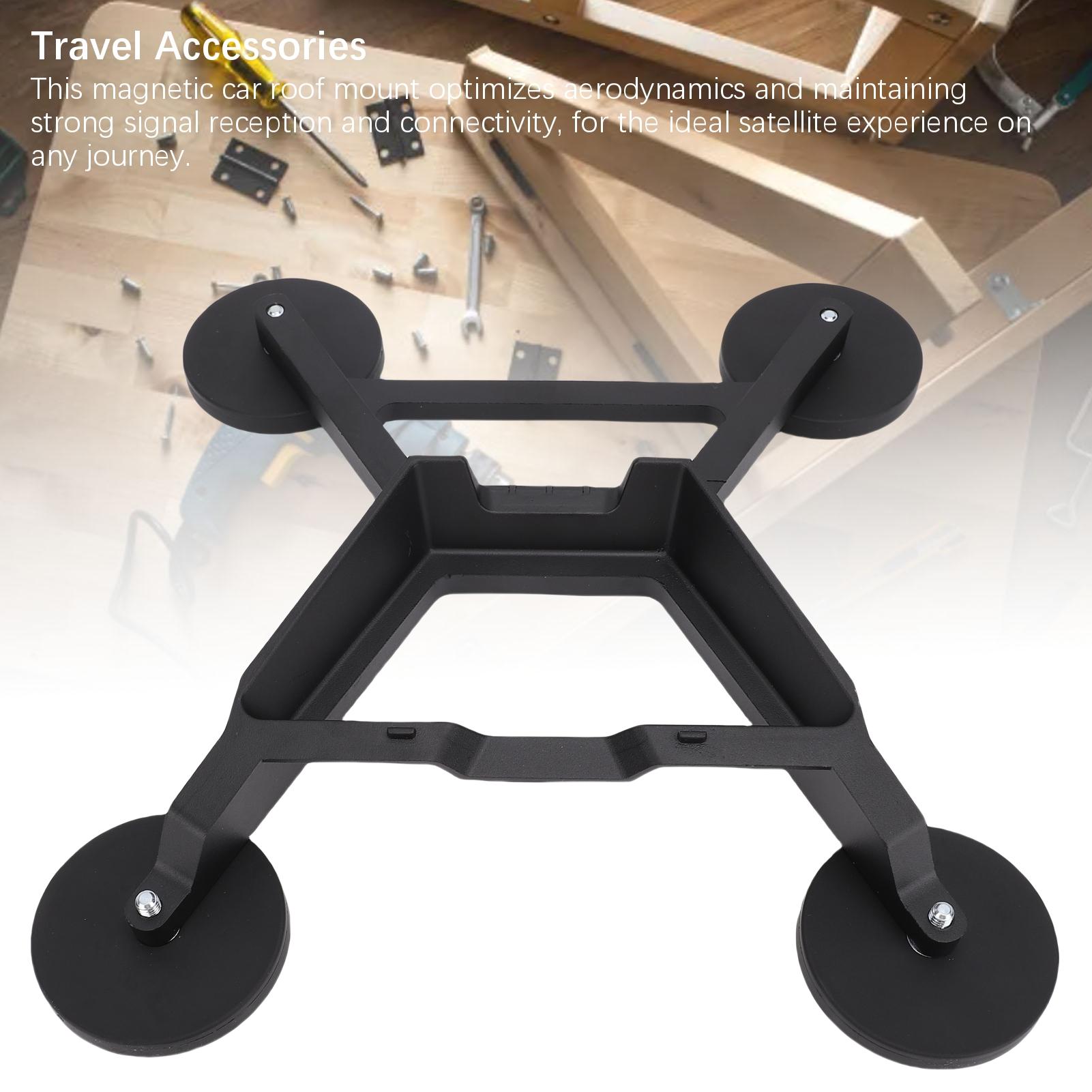 

Car Roof Mount Fit for V4 Magnetic Quick Release Satellite Mount for RVs Boat Yachts Trucks Aluminum Alloy