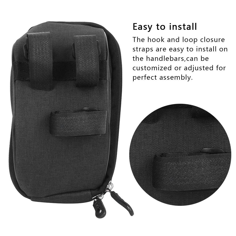 Bike Bag Outdoor Mobile Phone Front Beam Large Capacity Pipe Bag Cycling Polyester