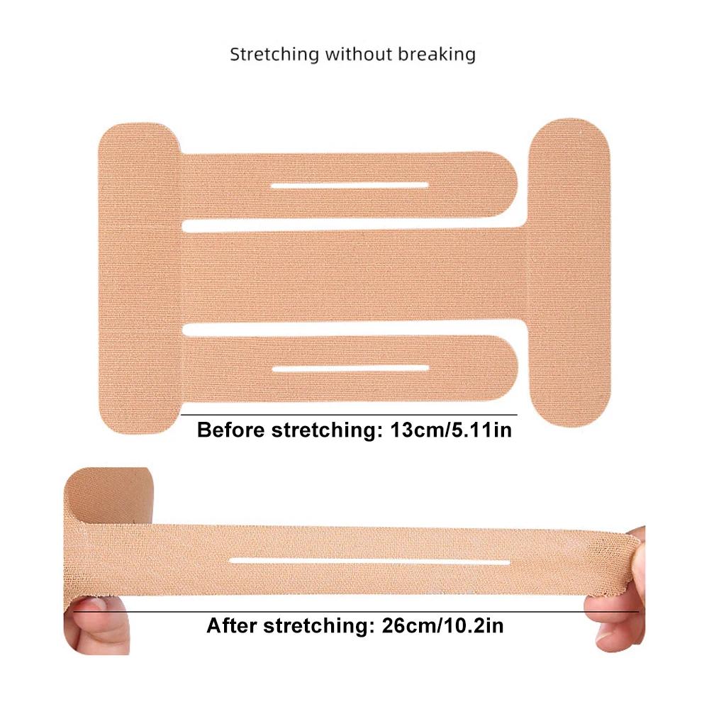 5Pcs Precut Kinesiology Tape For Elbow Support & Pain Relief, Strong Waterproof & Breathable, Latex-Free Athletic Tape