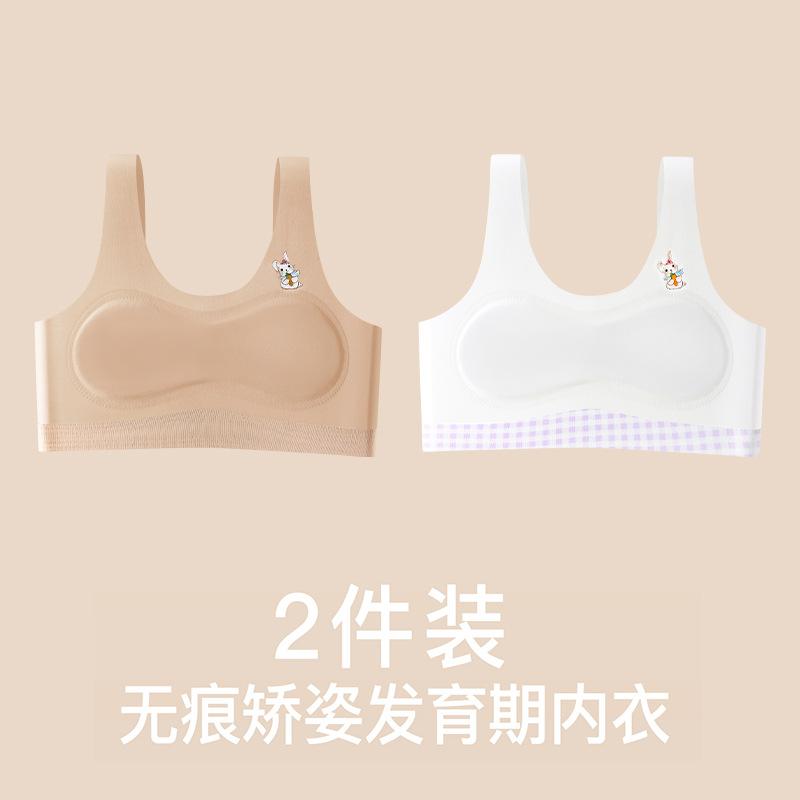 Girls' Underwear Development Period, One-year-old Girl Bra, Primary School Children's Small Vest, Girl Junior High School Seamless