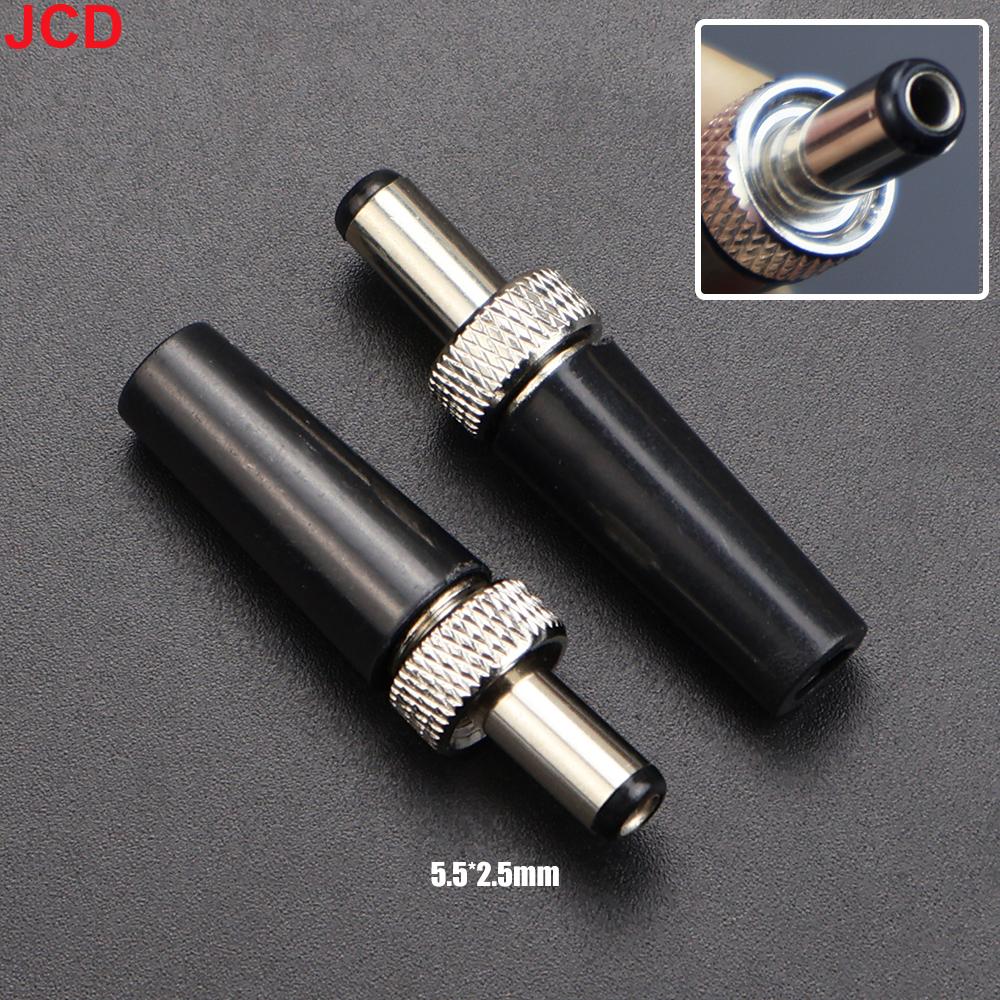 JCD 5/10pcs DC Power Plug 2.5x0.7mm 3.5x1.35m 5.5x2.1mm 5.5x2.5mm DC Connector Male Adapter Charging Solder Plug Jack