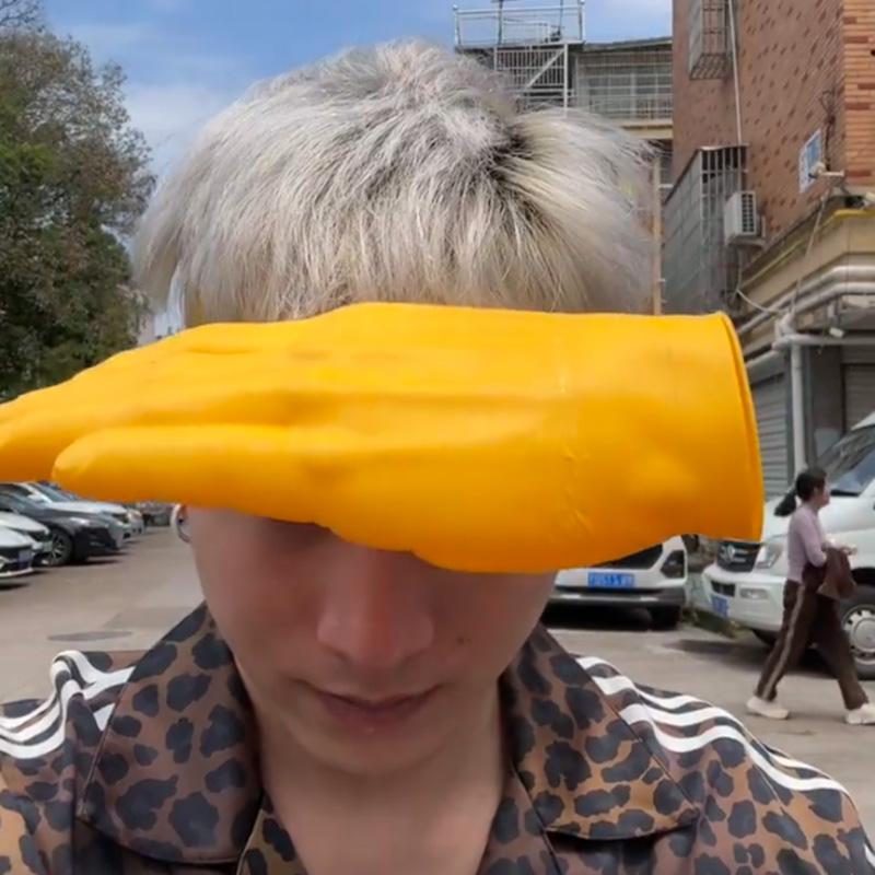Funny Palm-Shaped Sun Hat 3D Printed Palm-Slap Sun Hats Hands-Free Hand Shade Hat Instant Sun Protection Visor Outdoor Travel