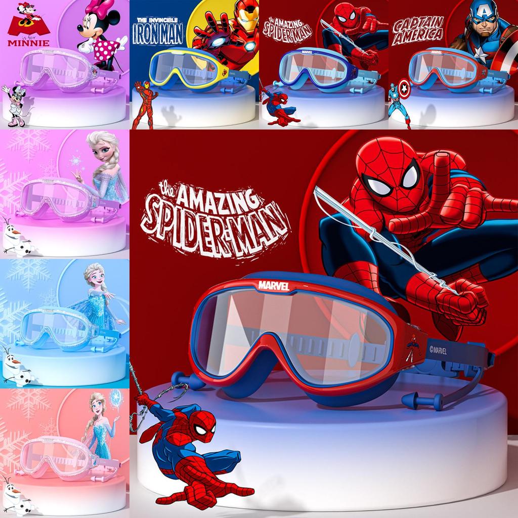 Elsa Minnie Mouse Spider Man Captain America Swimming Goggles With Antifog Pc Lenses For Water Safety And Comfort