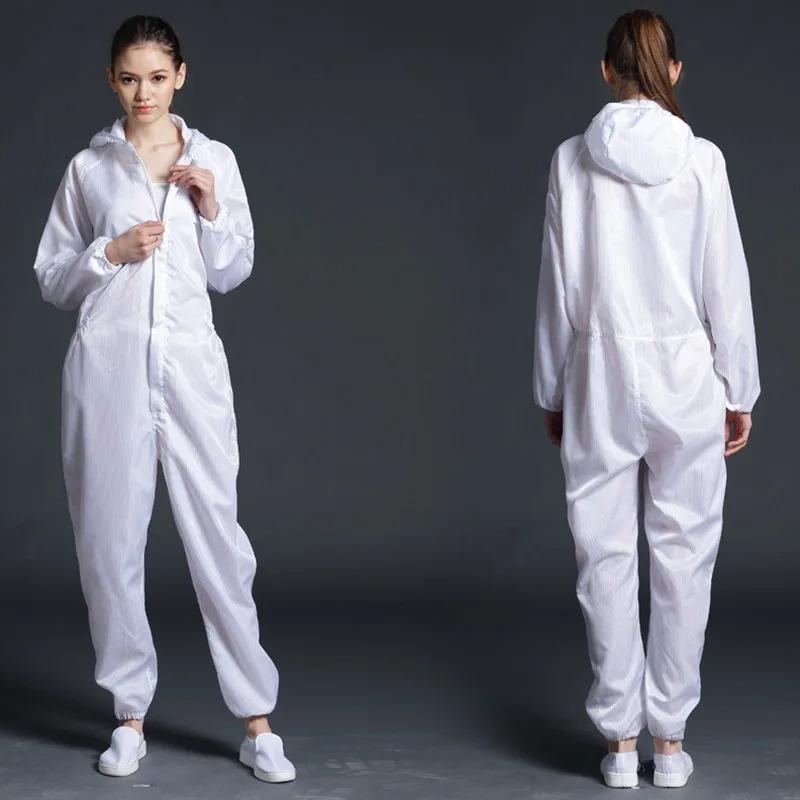 Einteiliger Overall Saubere Kleidung Kapuze Reinraumkleidung Saubere Lebensmittel Staubdicht Malerarbeiten Arbeitskleidung Unisex Schutzkleidung