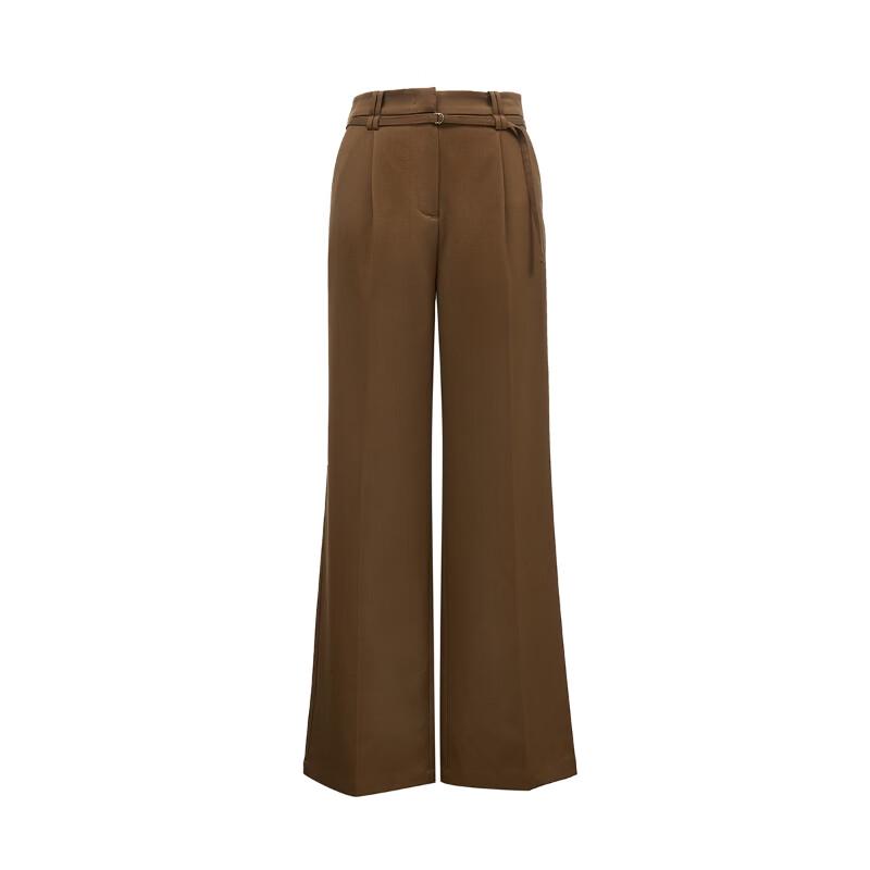 VERO MODA Women's 2024 Autumn Straight-Leg Belted Suit Pants