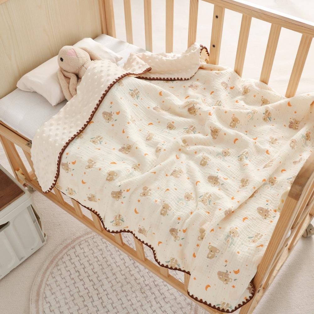 Doudou Blanket Class A Cotton Gauze Soft Baby Bath Towel Newborn Blanket Children'S Quilt Spring And Summer Baby Bag Quilt