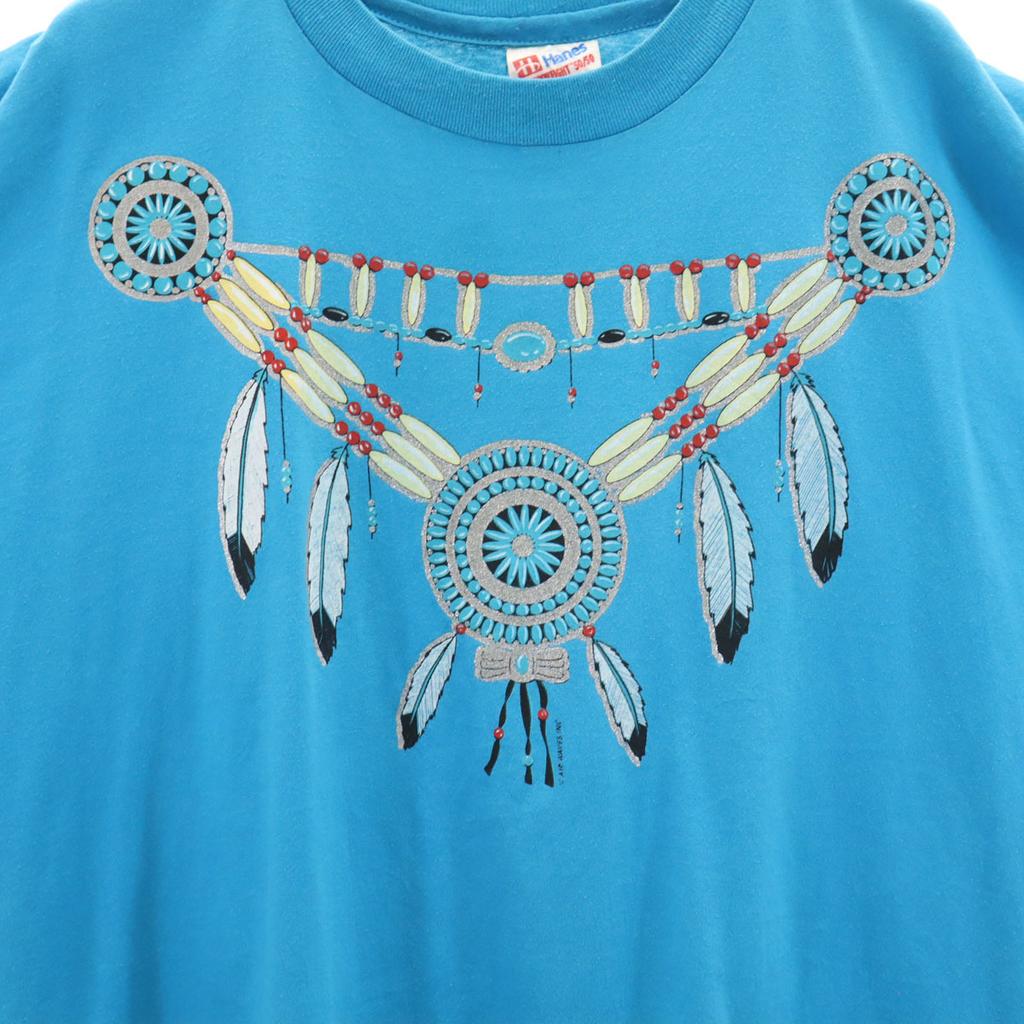 HANES 90s Old USA Made Dream Catcher Short Sleeve T-shirt Single Stitch Men's Used