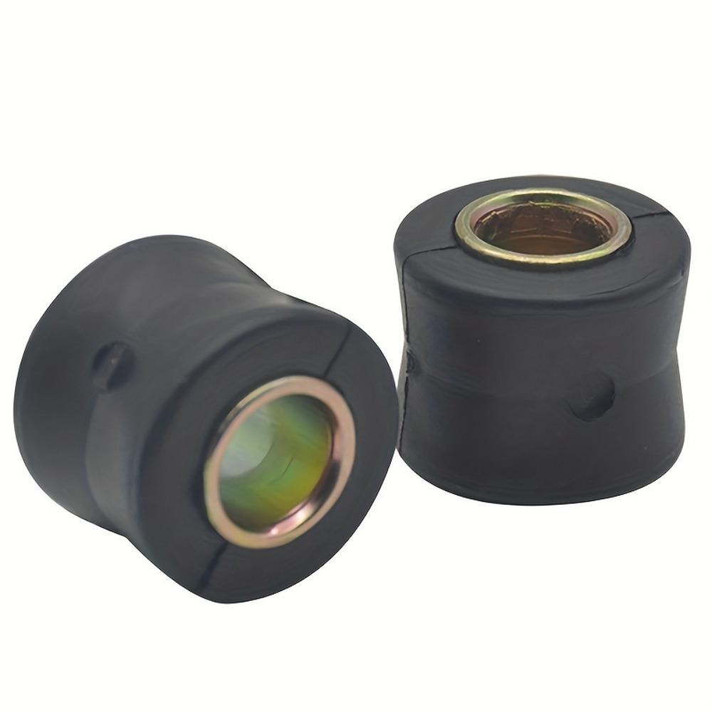 Motorcycle Shock Absorber Bushing - Rubber Cushion Damper for Electric Bikes and Motorcycles - 10mm/12mm Inner Diameter - Black