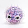 Cartoon Big Eyes Fuzz Ball Foam Bead Filled Stress Relief Clear Textured Ball Sensory Toy Portable Anti-Anxiety Squeeze Ball Fidget Toy