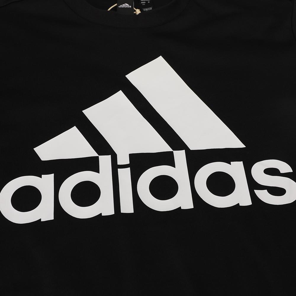 Adidas D2M Tee Logo Casual Sport T-Shirt Men Tops Black BK0937