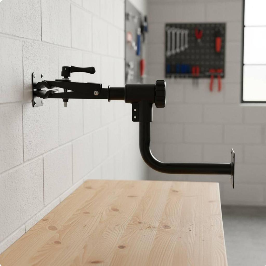 Wall Mounted Bike Repair Stand Easy Installation Mount Clamp