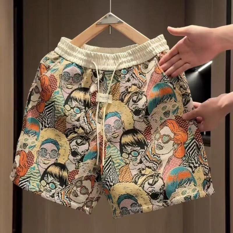 Summer Sports Print Breathable Casual Shorts