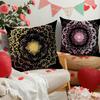 Exquisite Mandala Pattern Digital Printing Pillow Cover Short Plush Suitable Living Rooms Bedrooms Sofas Throw Cushion Cover