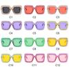 Cool Square Crystal Oversized Sunglasses UV400 Protection Big Frame Shades Sparkling Diamond Sun Glasses Party/Beach/Streetwear