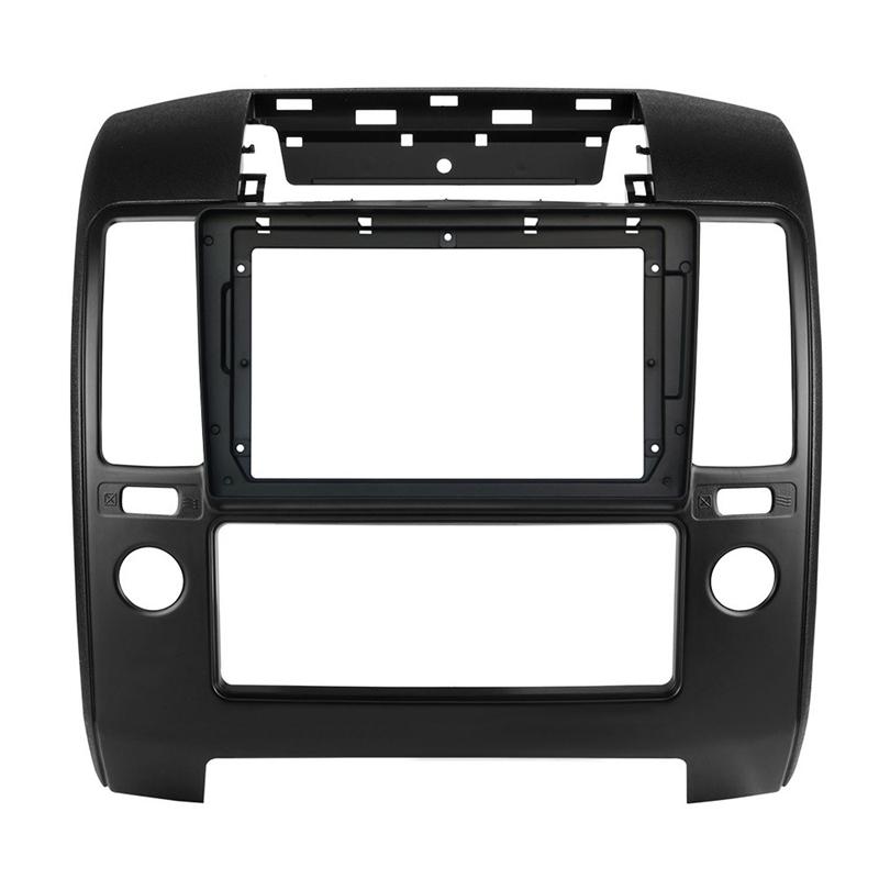 9inch for Nissan NAVARA D40 2006-2012 Dash Frame Stereo Casing Mp5 Player 2 Din car Panel car panel Trim Dashboard Panel Kit