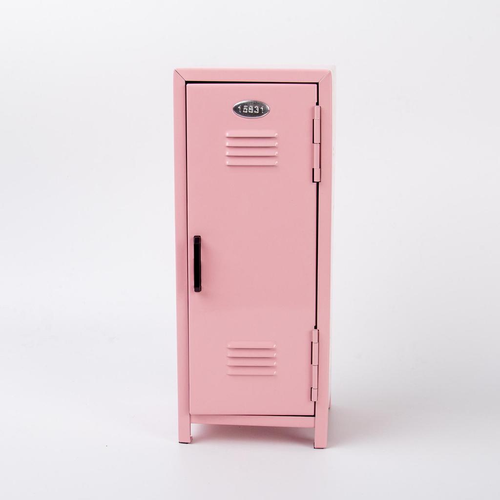 Multi-color Metal Storage Box with Lock - Desktop Cosmetic Organizer & Money Safe