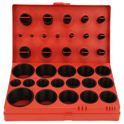 419PCS 32 Sizes Black O Ring Assortment Set Seal Gasket Universal Rubber O Ring Kit with Box