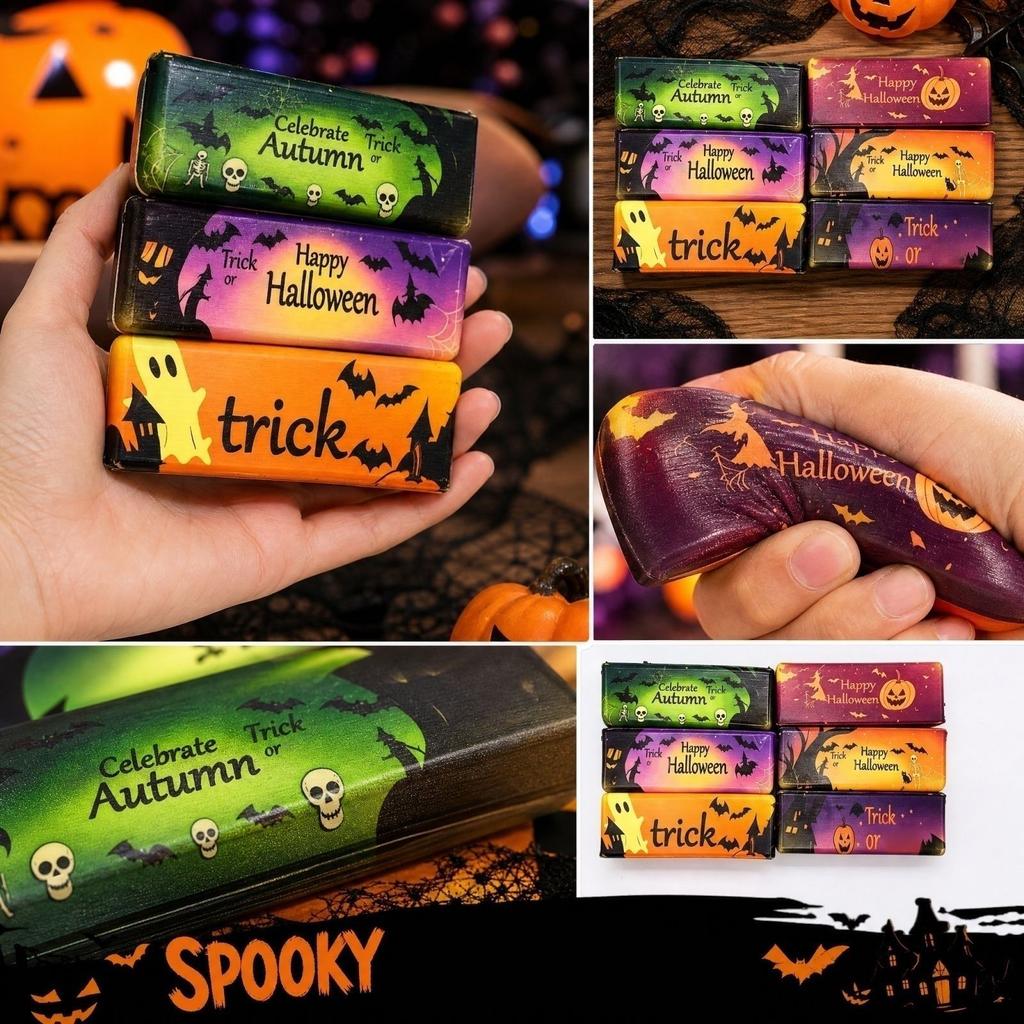 Halloween Stick Toys - Assorted Random Slow Rising for Party Favors and Stress