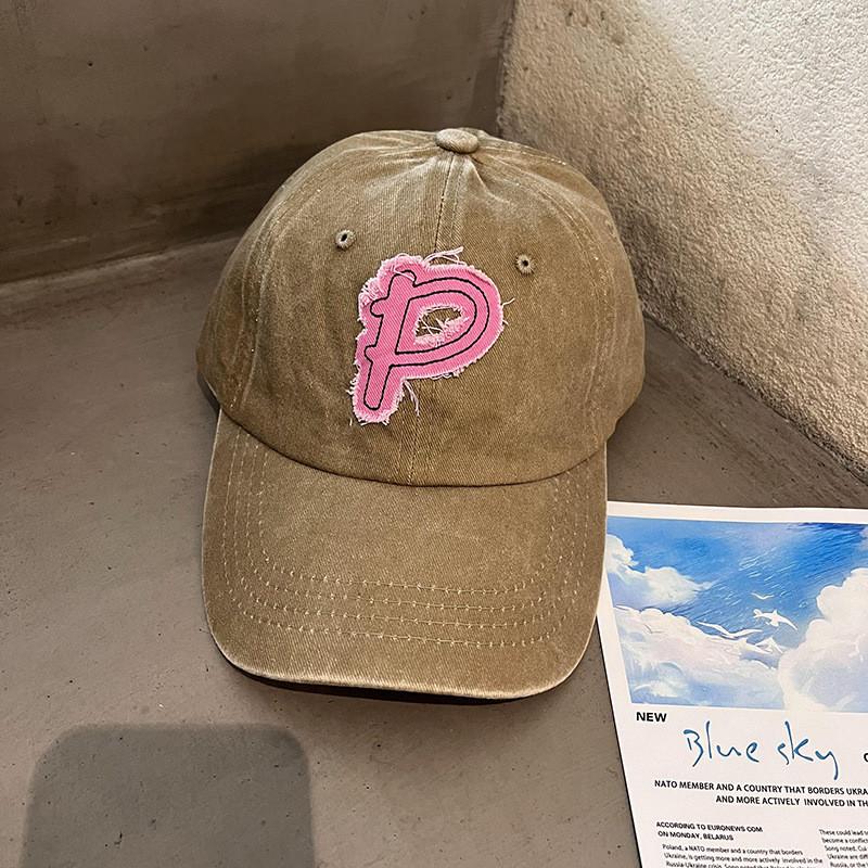 Baseball Cap Women Autumn Winter Cotton Twill Wide Brim Sunshade For Casual Wear Khaki