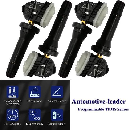 

4Pcs 13598773 TPMS Sensor Signature Series 433MHz Tire Pressure Sensor for Cadillac Buic-k Chev-y G-M-C 13516165 13581561 13595873 Tire Pressure