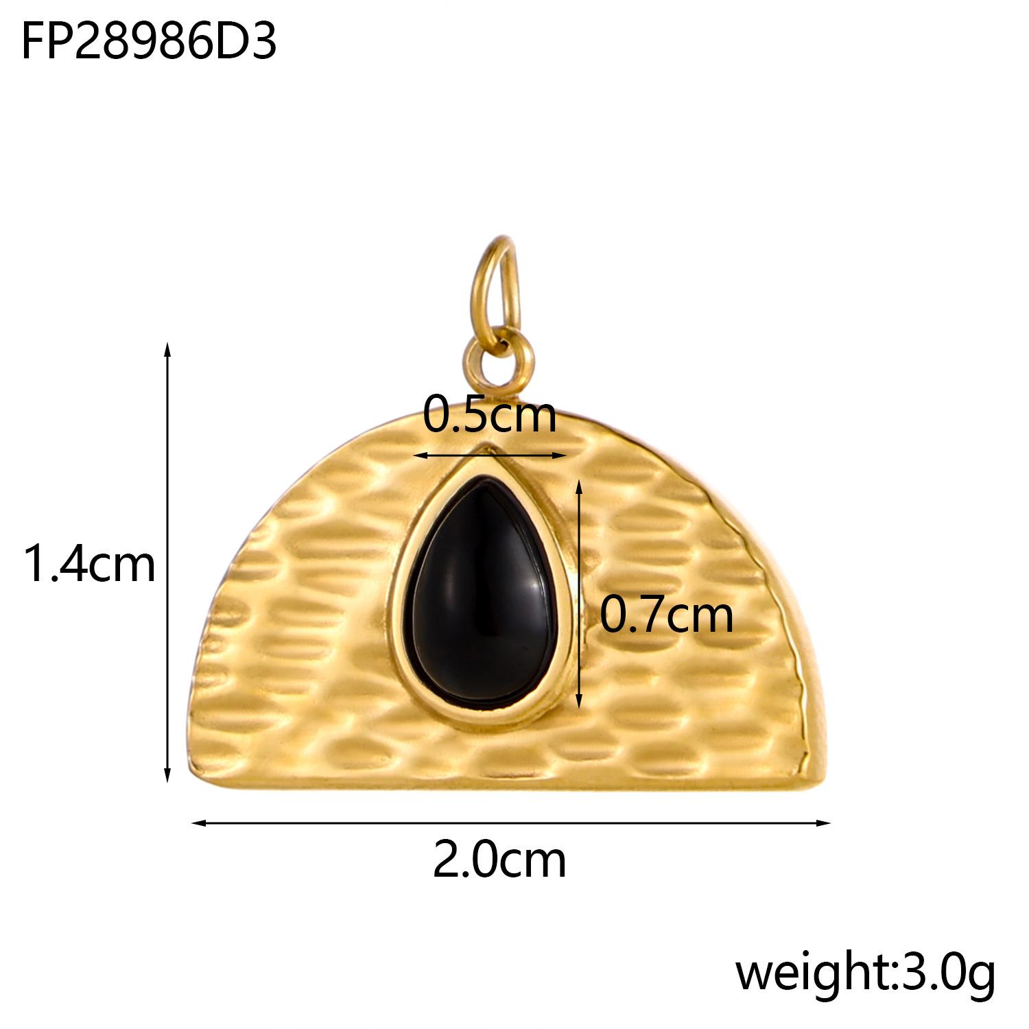 

CARLIDANA Stainless Steel Pendant Gold Color Geometric Round Star Multicolor Enamel Charm DIY Making Bracelets Women Jewelry