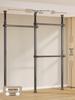 Floor-Standing Clothes Rack: Bedroom Hanger, Retractable Drying Rod, Coat & Hat Rack.
