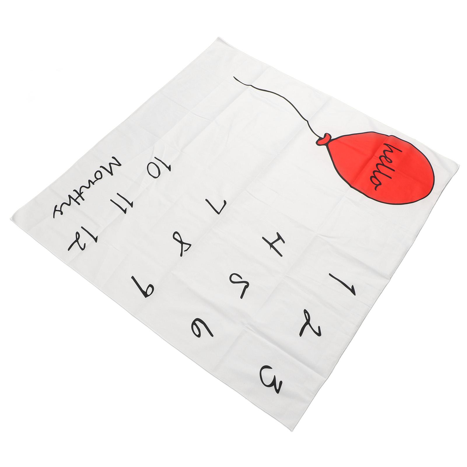 

Ежемесячные вехи развития ребенка Одеяло Время Узоры воздушных шаров Мягкий фон для фотографий Диаграмма роста ребенка