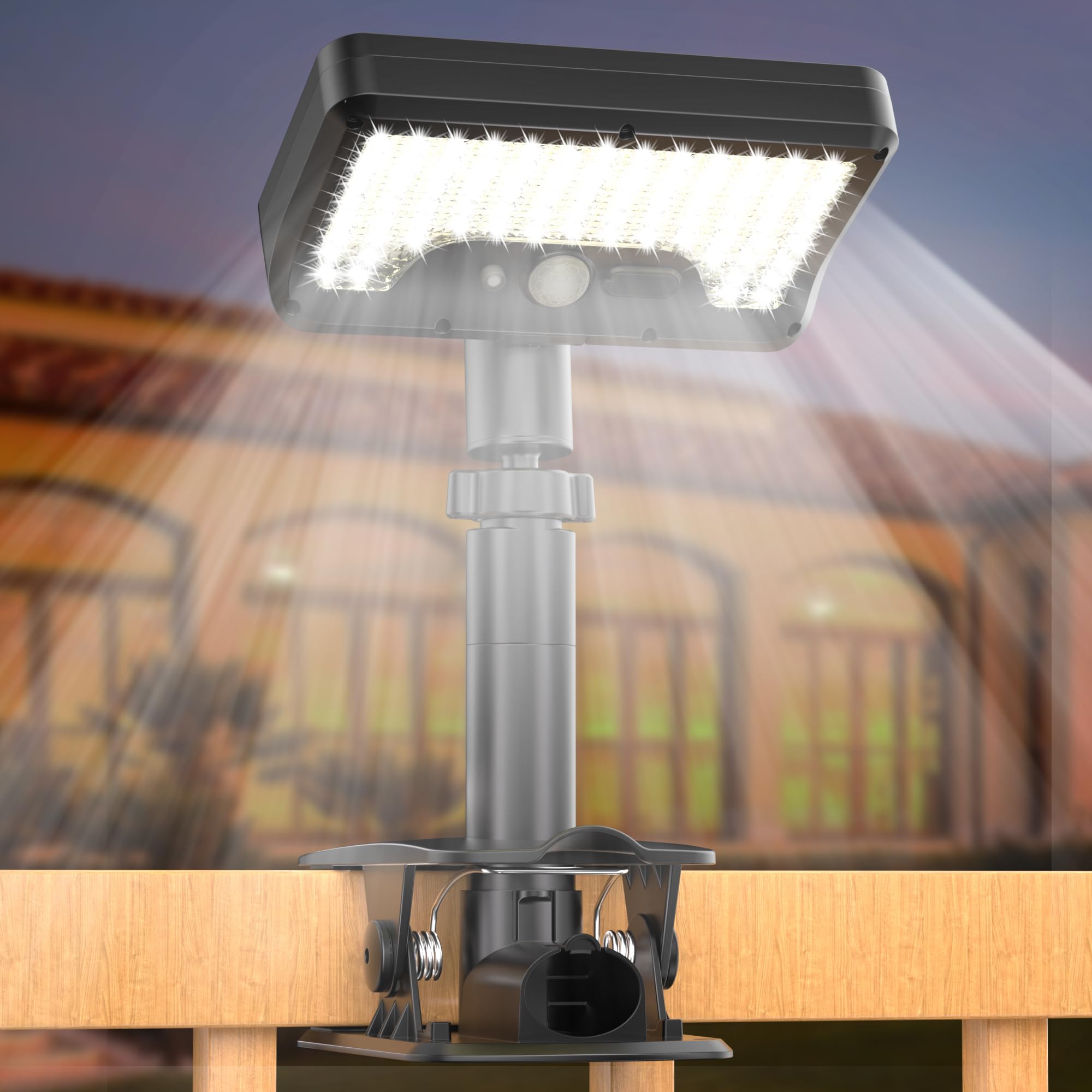 

NFESOLAR Solar Motion Sensor Light, Outdoor, 600LM, Ultra-Bright Motion Sensor, LED, Waterproof, IP65, Solar Charging, Clip-on, for Fences, Decks,