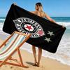Partizan Poster Druck Strandtuch, Großes Weiches Schnelltrocknendes Handtuch für Strand Camping Schwimmen