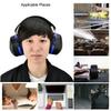 Soundproof Earmuffs Sports Sleep Study Antinoise Hearing Protection Earmuff(Blue)