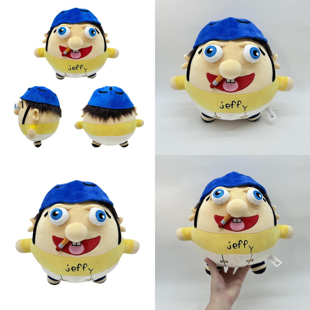 Thicc Jeffy Plush Soft And Cuddly Stuffed Animal Toy In Jeffy Color