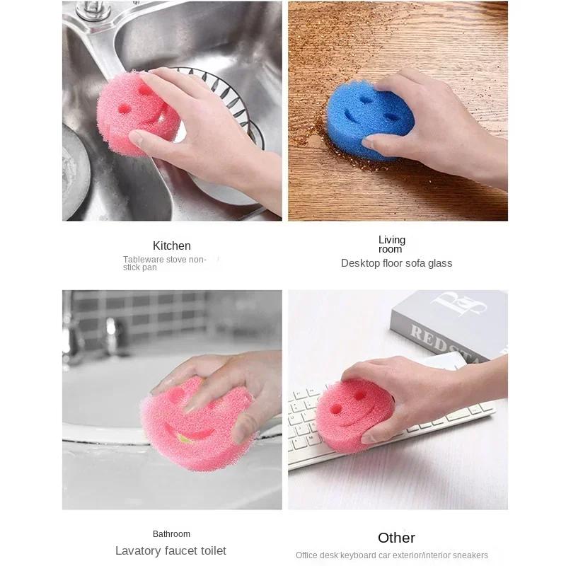 Multifunctional Dishwashing Sponge Useful Things for Home Scratch-free Resistant To Dirt and Odor Kitchen Scrubbing Household