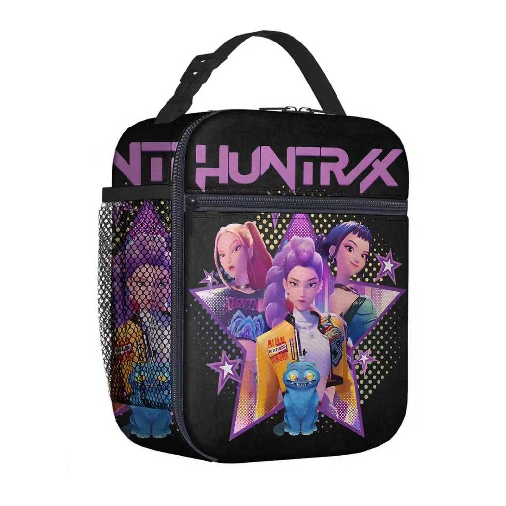 Temporada Escolar Animación de Dibujos Animados Bolsa de Almuerzo Niños Estampado Completo Bolsa Térmica Digital 3D Bolsa Portátil para Picnic al Aire Libre