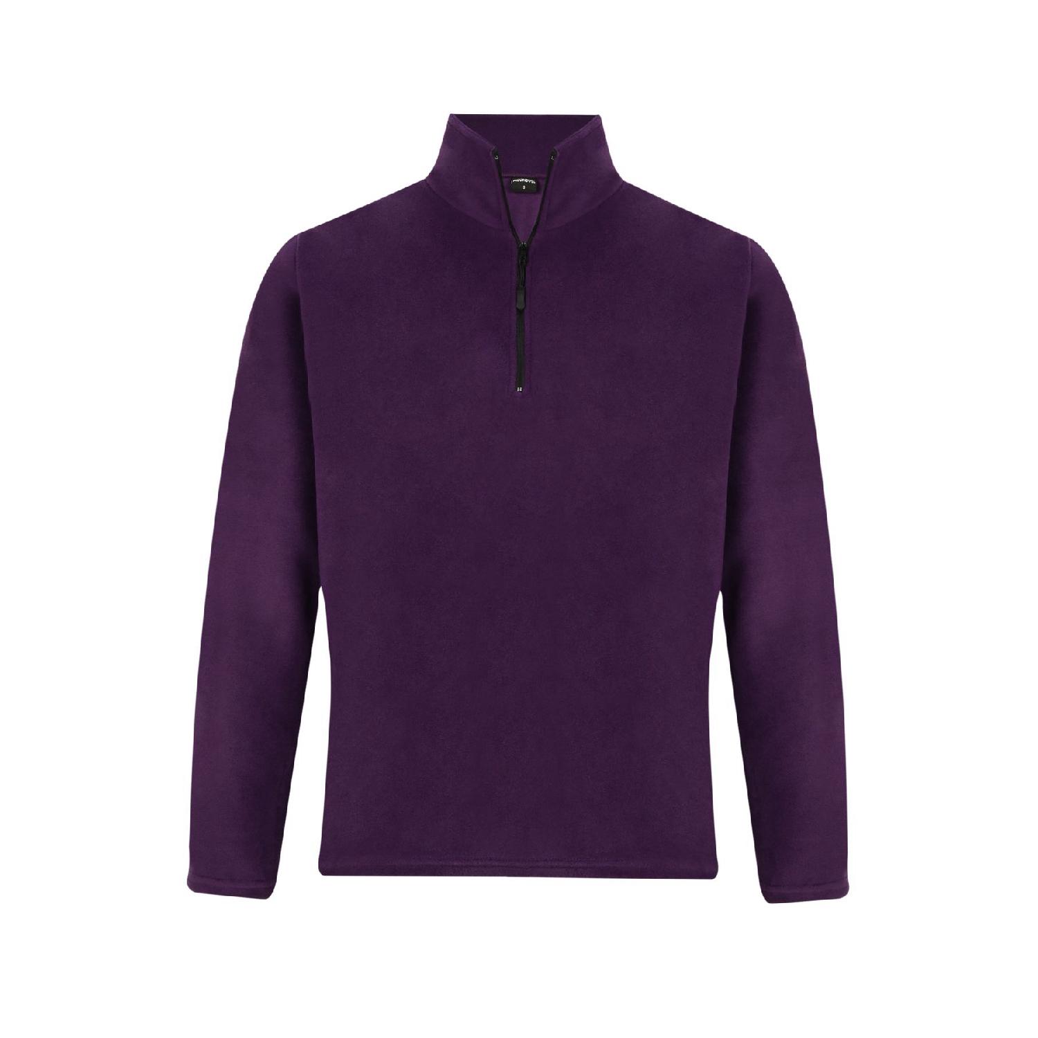 

Men s Anti-pilling Fit Bato Collar Cold-proof Purple Fleece Sweatshirt S фиолетовый