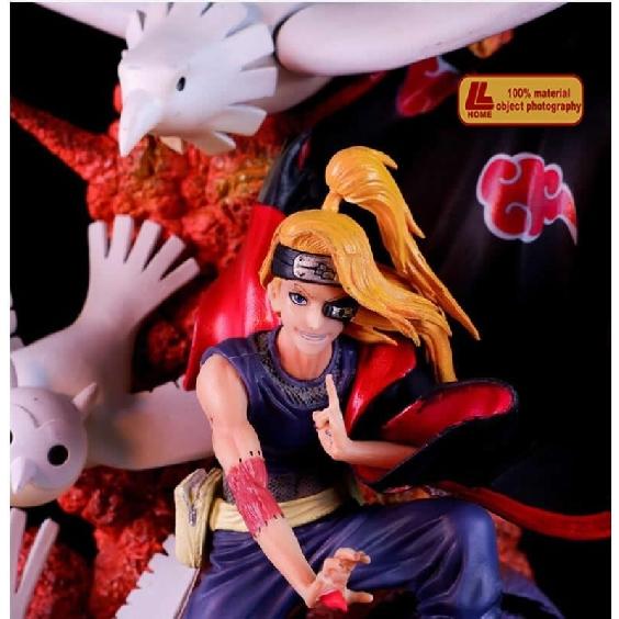 Anime Ninja Shippuden Akatsuki Deidara Fight GK Big PVC Figure Statue Toy Gift