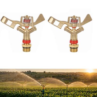2PCS 360° Adjustable Irrigation Sprinkler Zinc Alloy Garden Sprinkler  Commercial Irrigation Systems