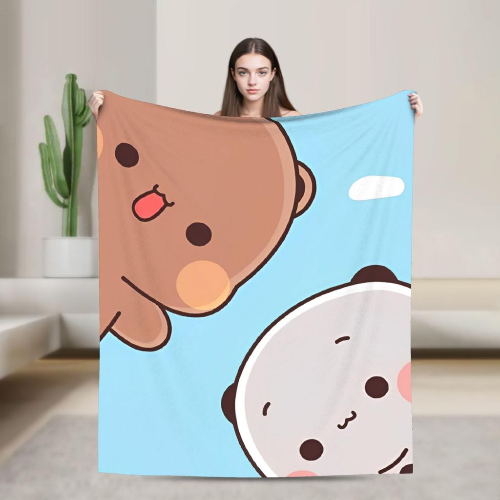 Bubu and Dudu Series Blanket Warm Soft Novelty Plush Throw Blanket For Living Room Picnic Flannel Bedspread Bed Cover