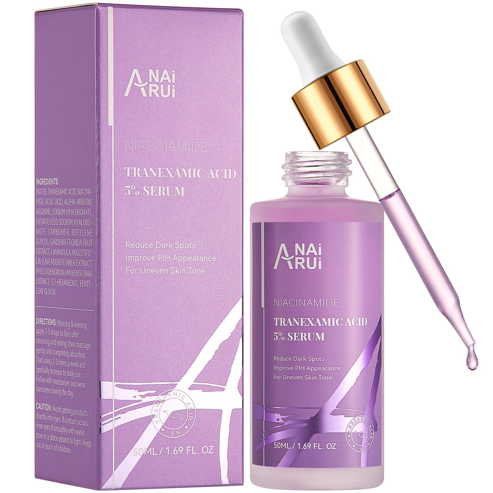 ANAiRUi 5% Tranexamic Acid Serum, Niacinamide & Hyaluronic Acid Skin Tone Balancing Essence 50ML